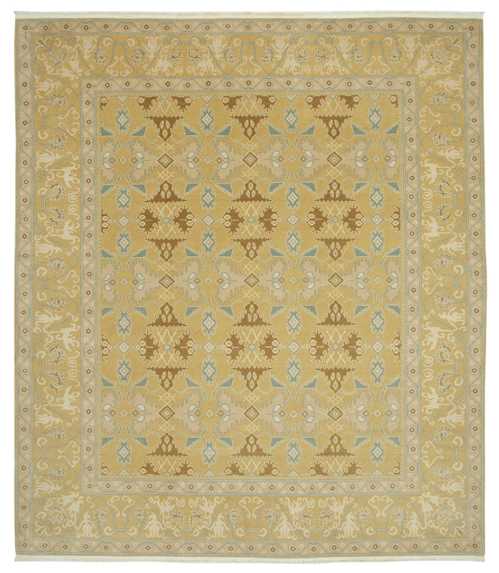 10x11 Yellow Oushak Rug - 35794