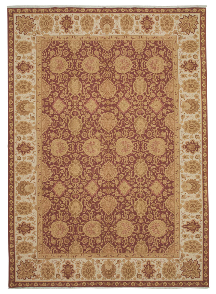 9x13 Beige Oushak Rug - 35798