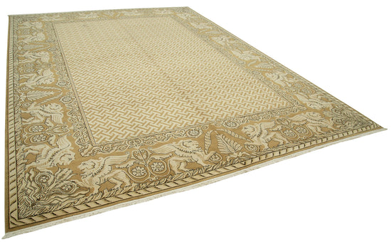 10x13 Beige Oushak Rug - 35804
