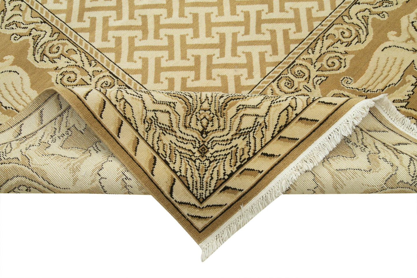 10x13 Beige Oushak Rug - 35804