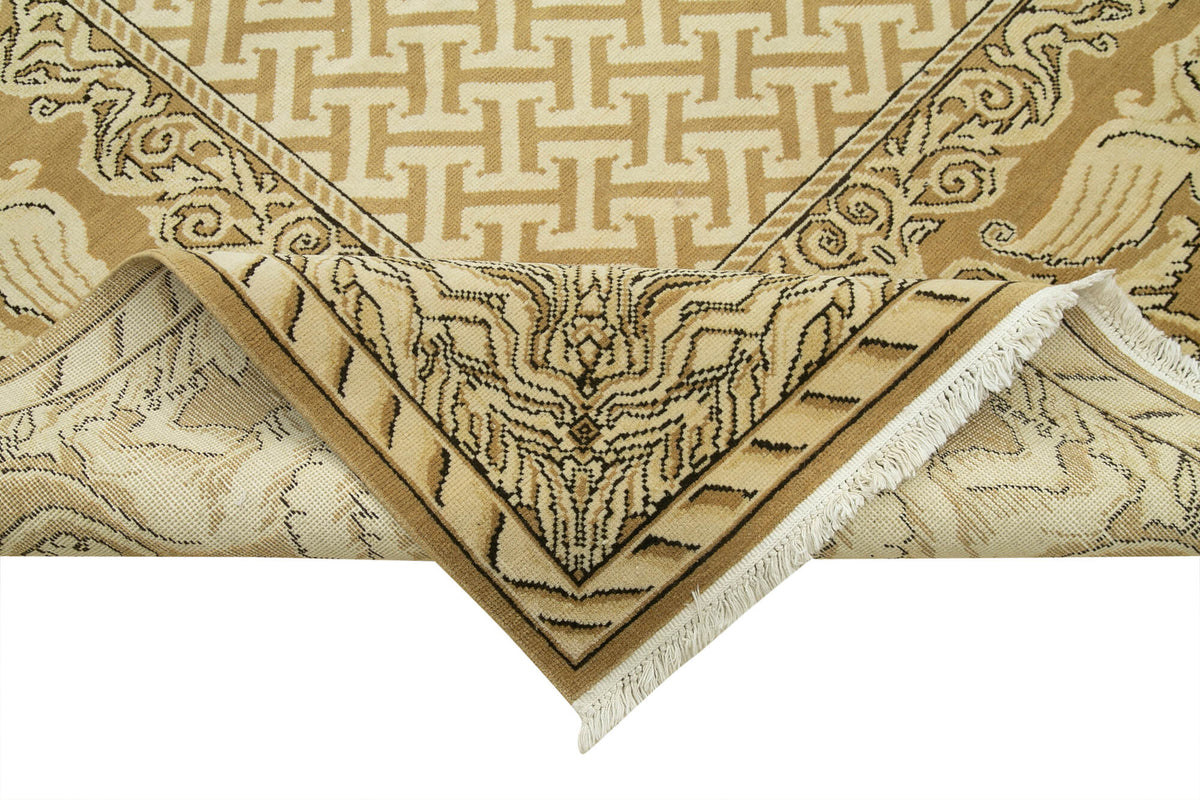10x13 Beige Oushak Rug - 35804