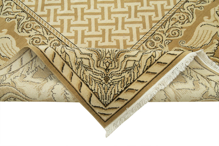 10x13 Beige Oushak Rug - 35804