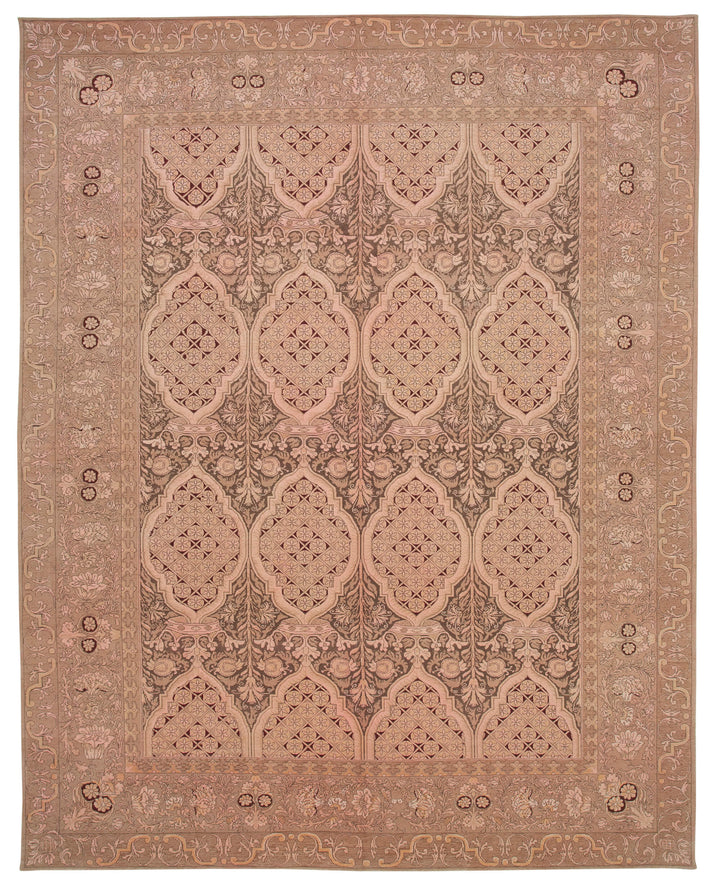 10x13 Pink Oushak Rug - 35805