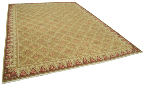 9x12 Beige Oushak Rug - 35806