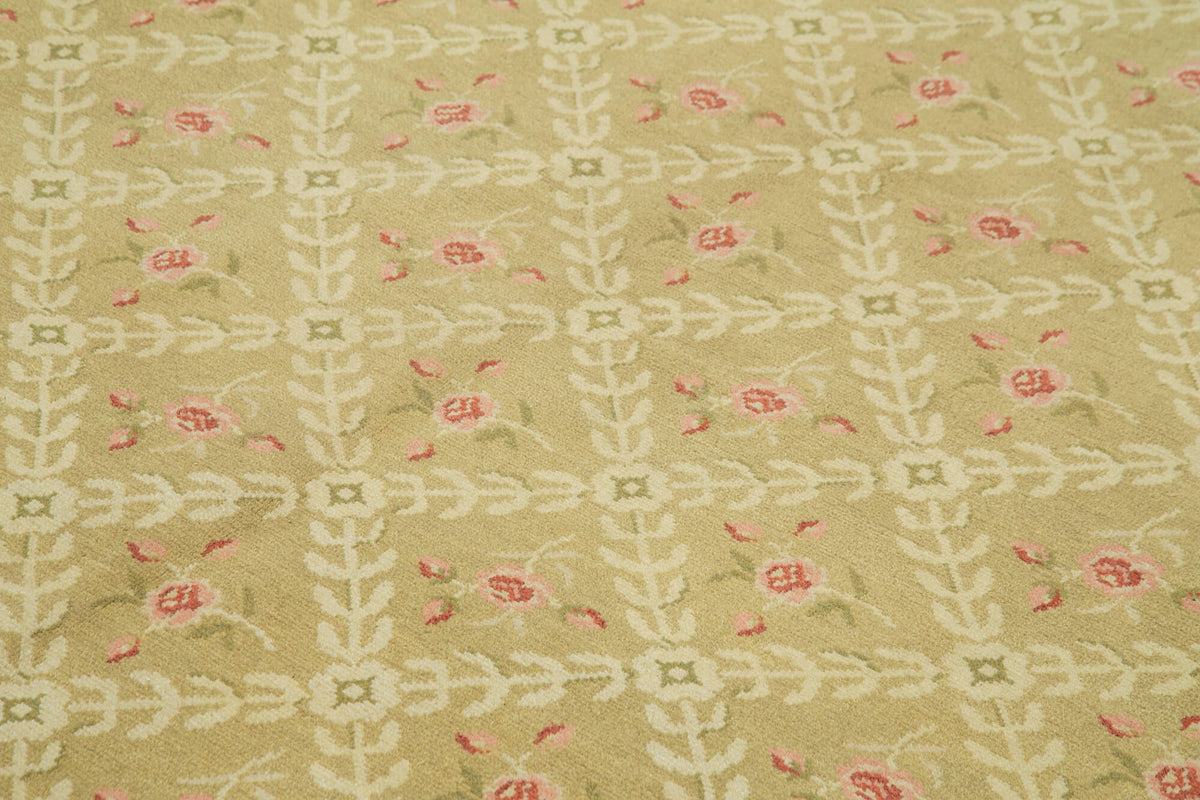 9x12 Beige Oushak Rug - 35806