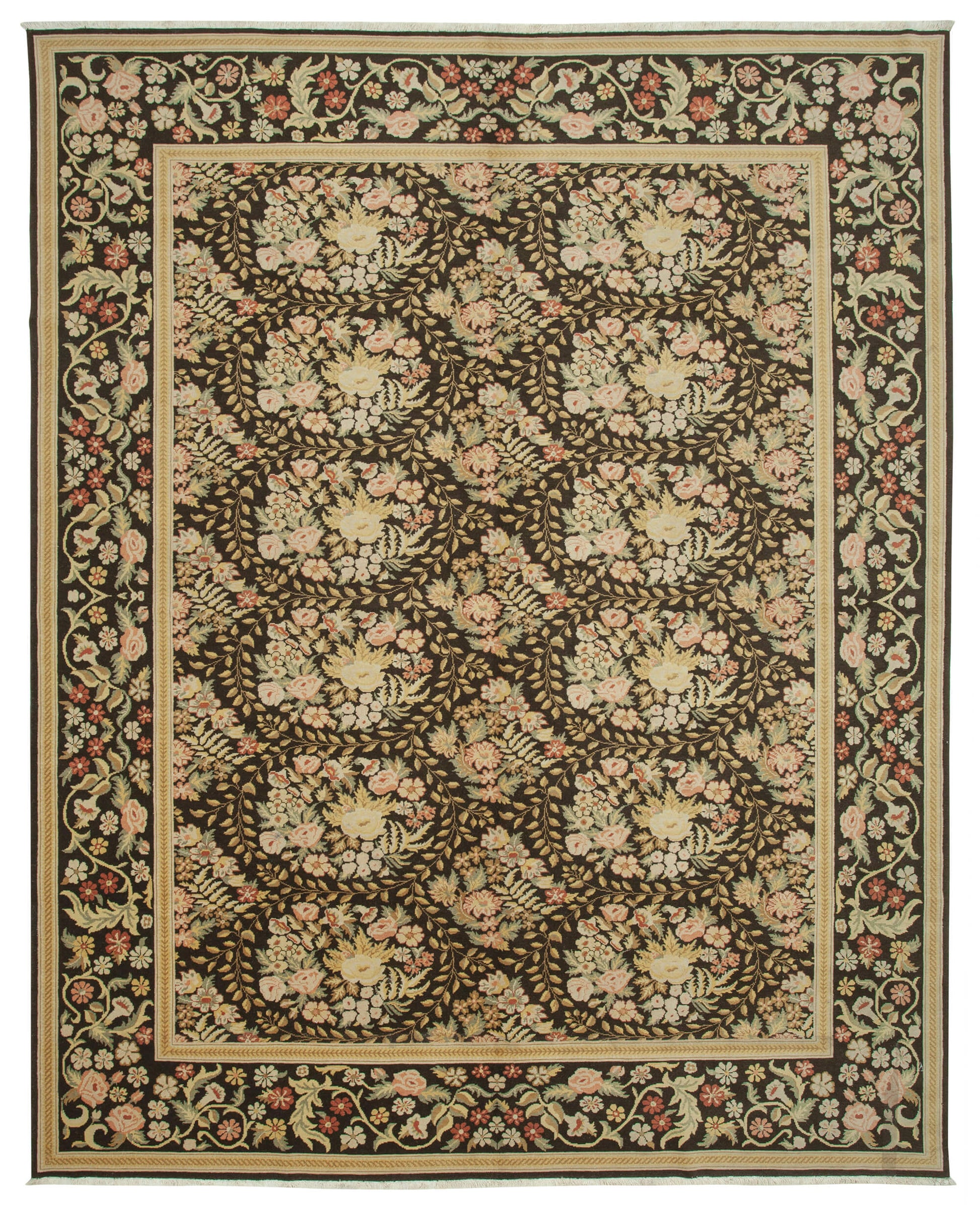 10x13 Beige Oushak Rug - 35810