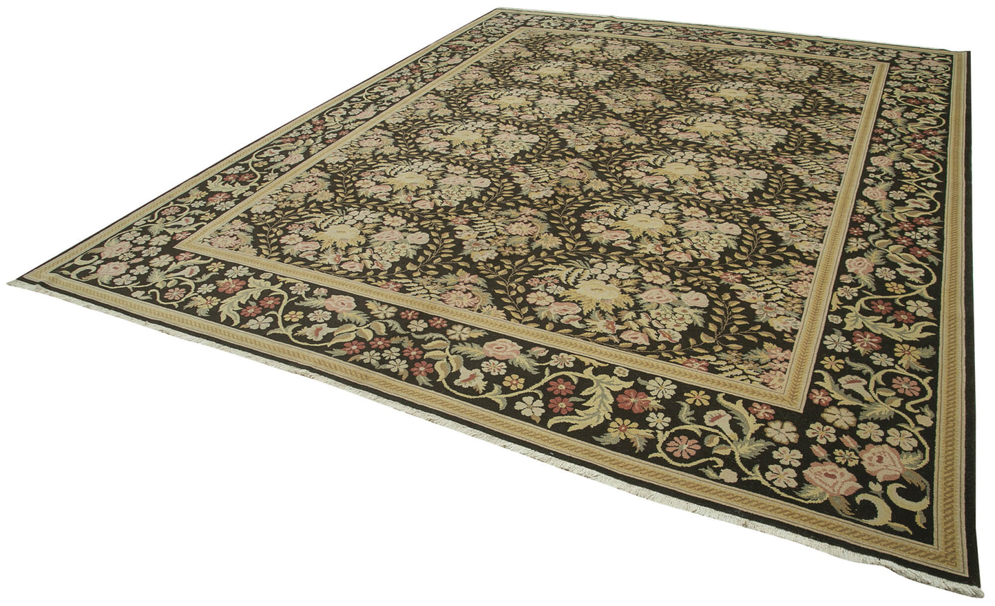 10x13 Beige Oushak Rug - 35810
