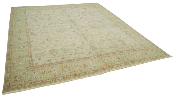 10x11 Beige Oushak Rug - 35813