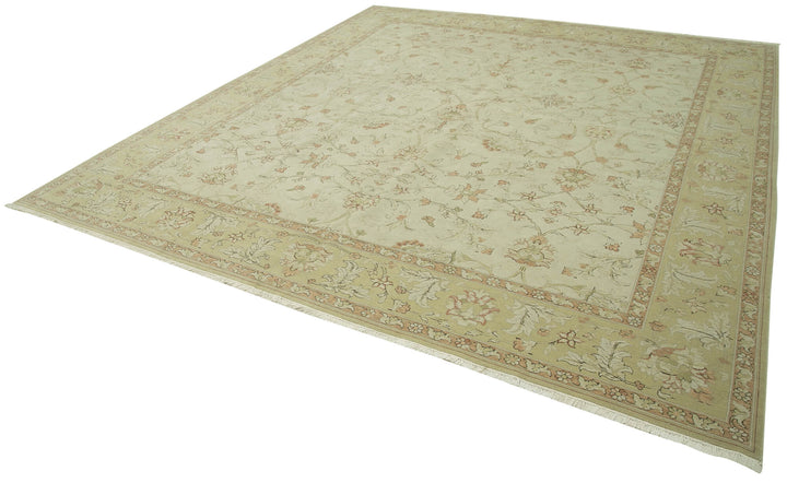 10x11 Beige Oushak Rug - 35813