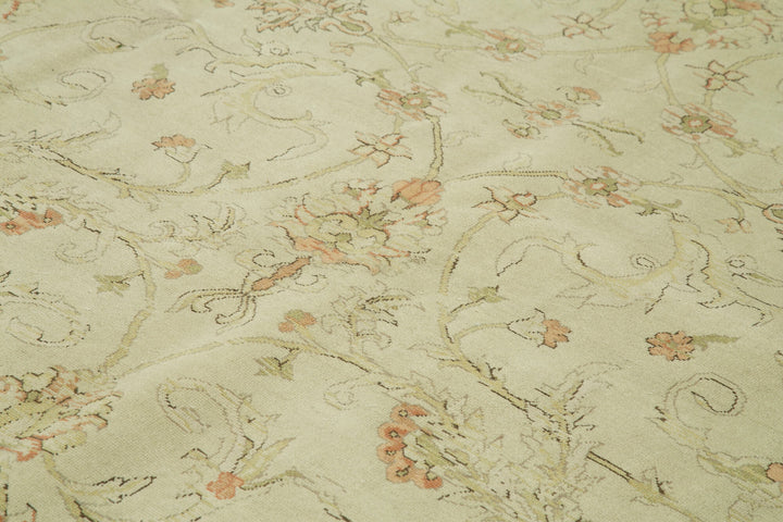 10x11 Beige Oushak Rug - 35813