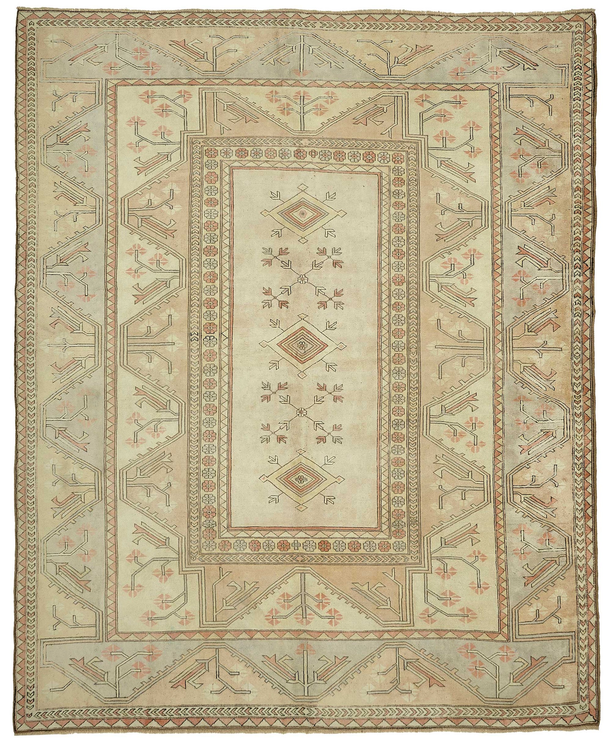 10x12 Vintage Hand-Knotted Rug - 35822