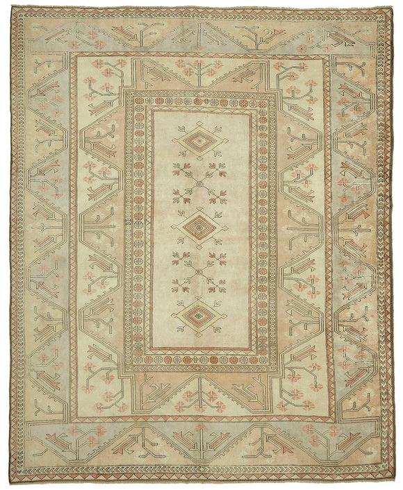 10x12 Vintage Hand-Knotted Rug - 35822