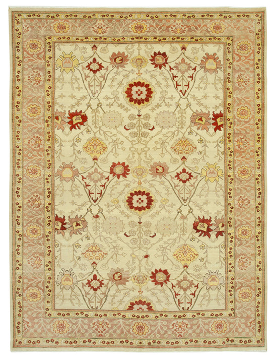 9x12 Beige Oushak Rug - 35833