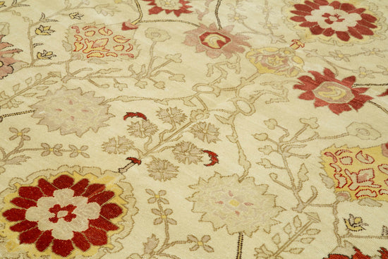 9x12 Beige Oushak Rug - 35833