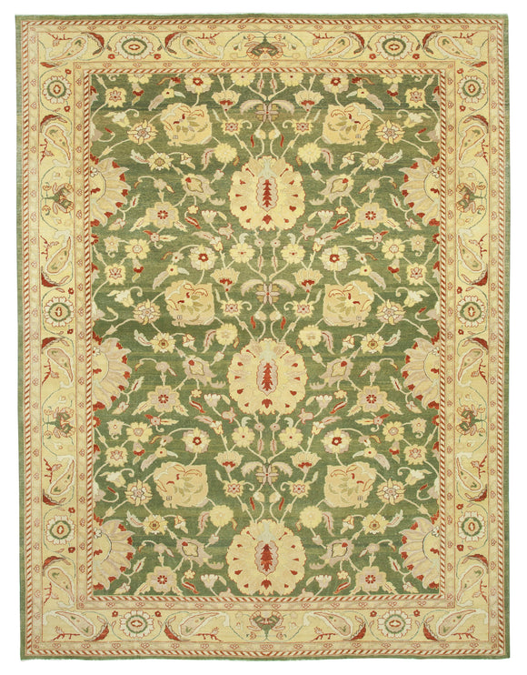 9x12 Beige Oushak Rug - 35837