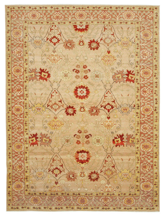 9x12 Beige Oushak Rug - 35842