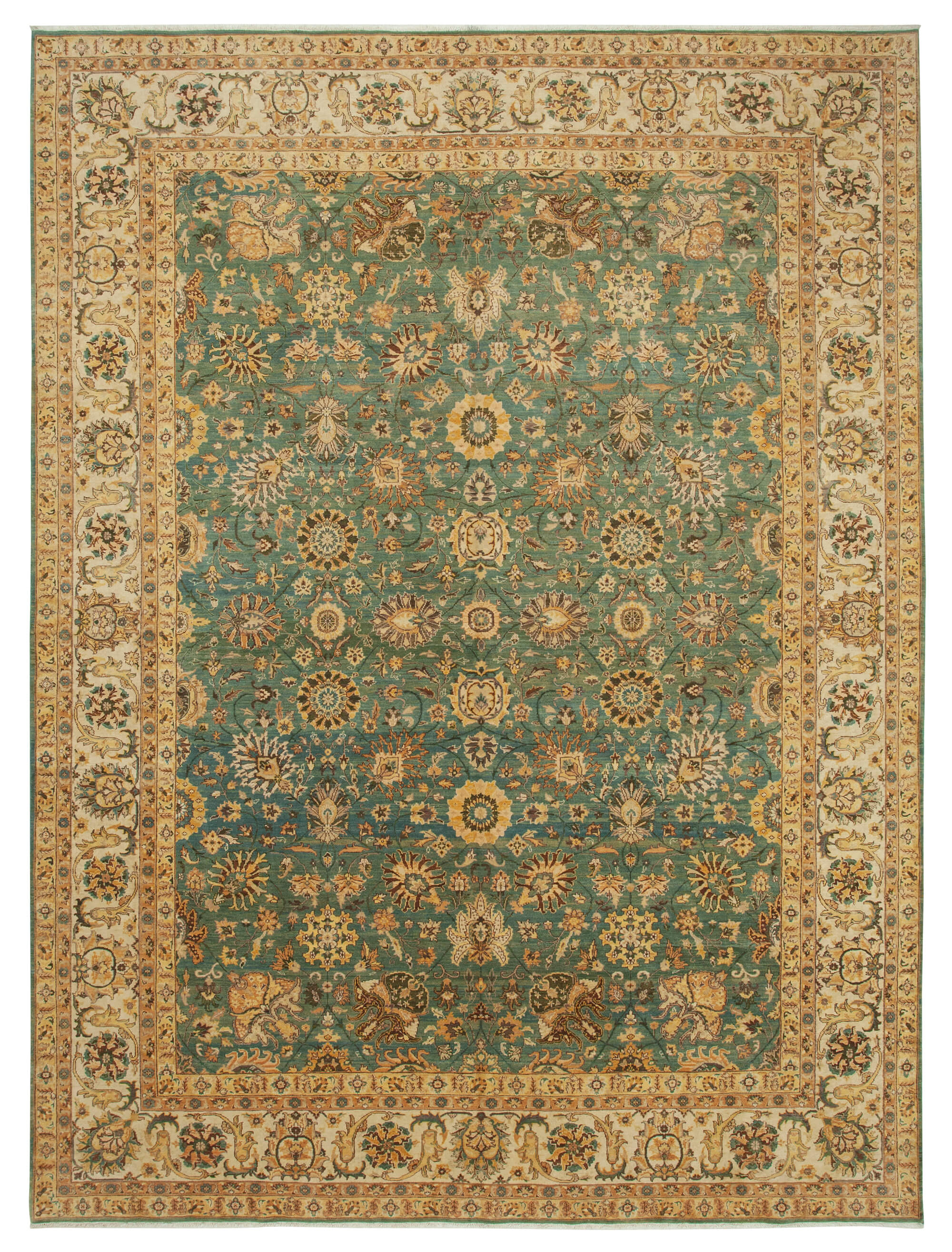 9x12 Yellow Oushak Rug - 35845