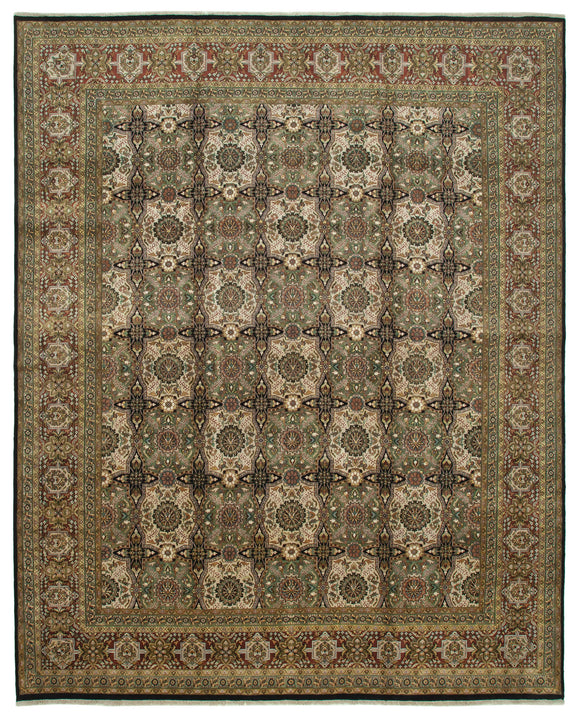12x15 Green Oushak Rug - 35881