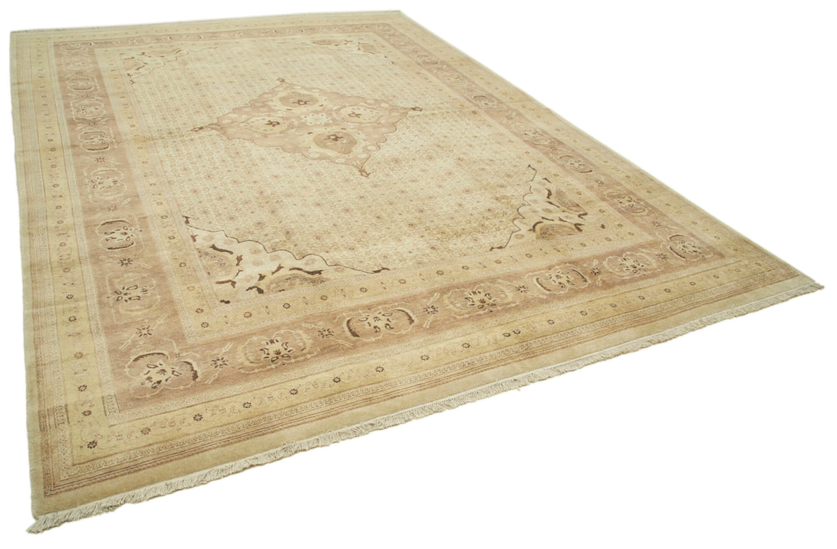 10x14 Beige Oushak Rug - 35884