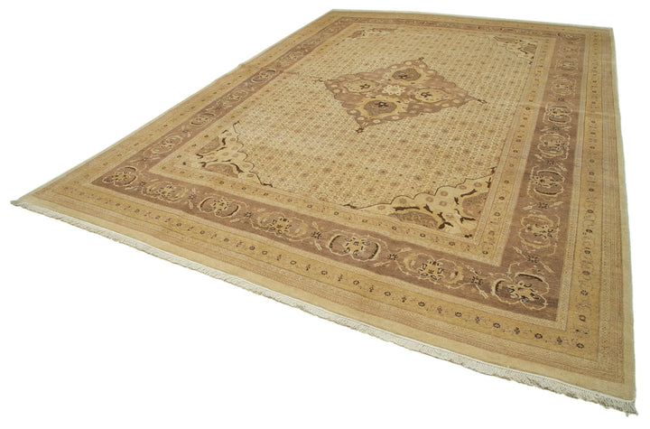 10x14 Beige Oushak Rug - 35884