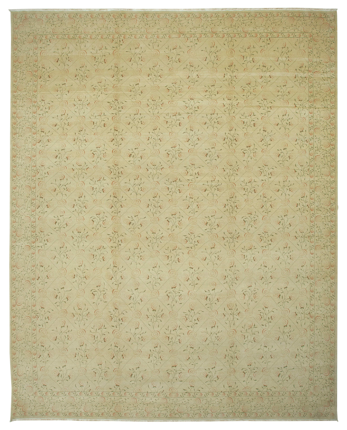 12x15 Beige Oushak Rug - 35888