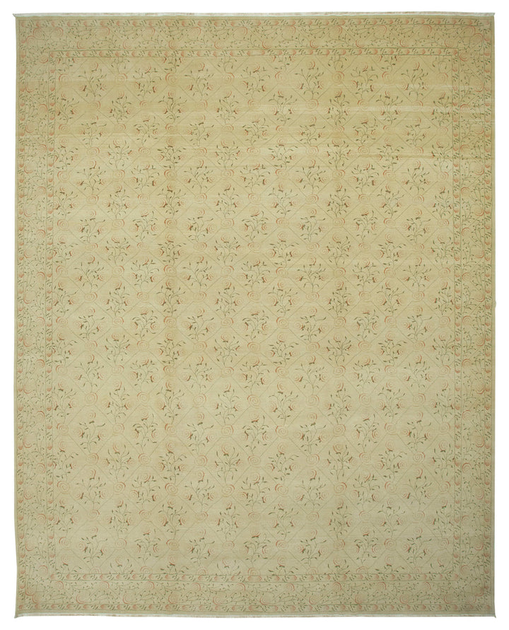 12x15 Beige Oushak Rug - 35888