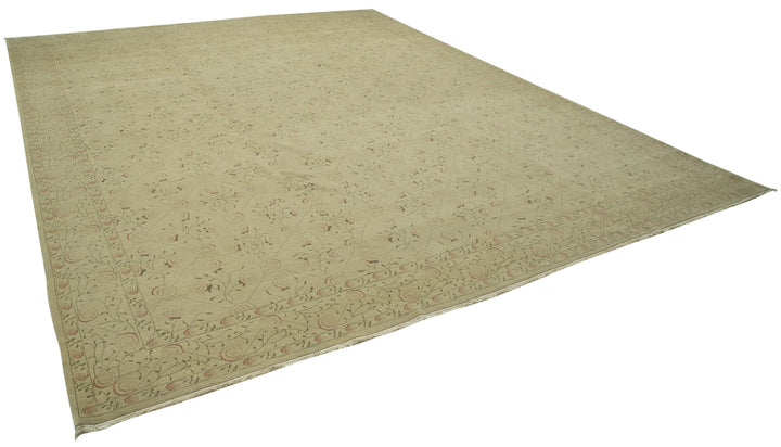 12x15 Beige Oushak Rug - 35888