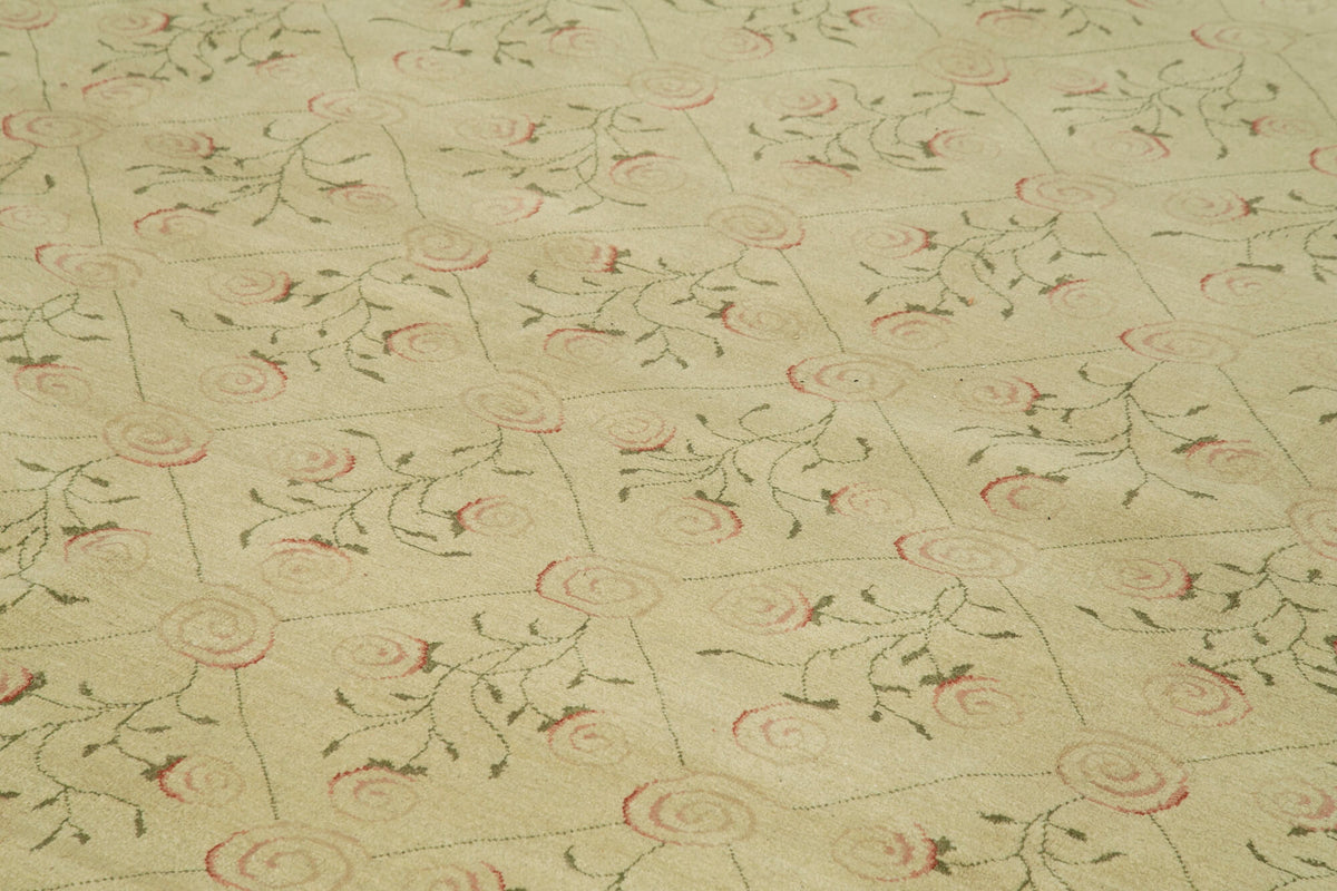 12x15 Beige Oushak Rug - 35888