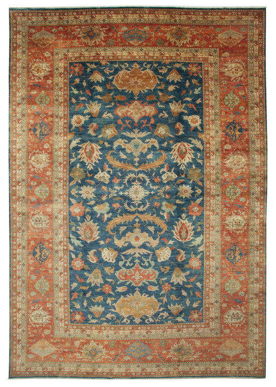 12x17 Beige Oushak Rug - 35896