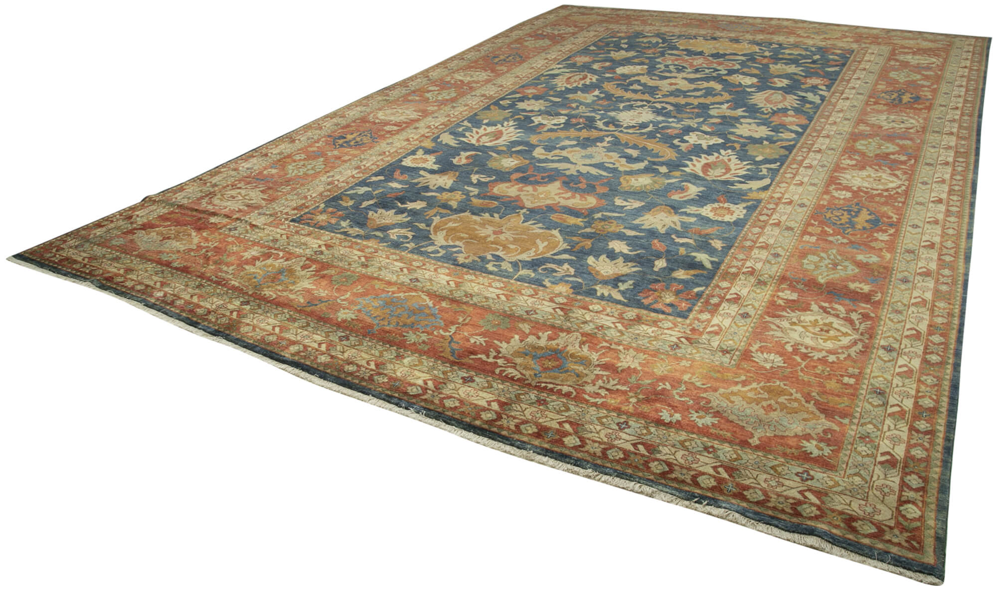 12x17 Beige Oushak Rug - 35896