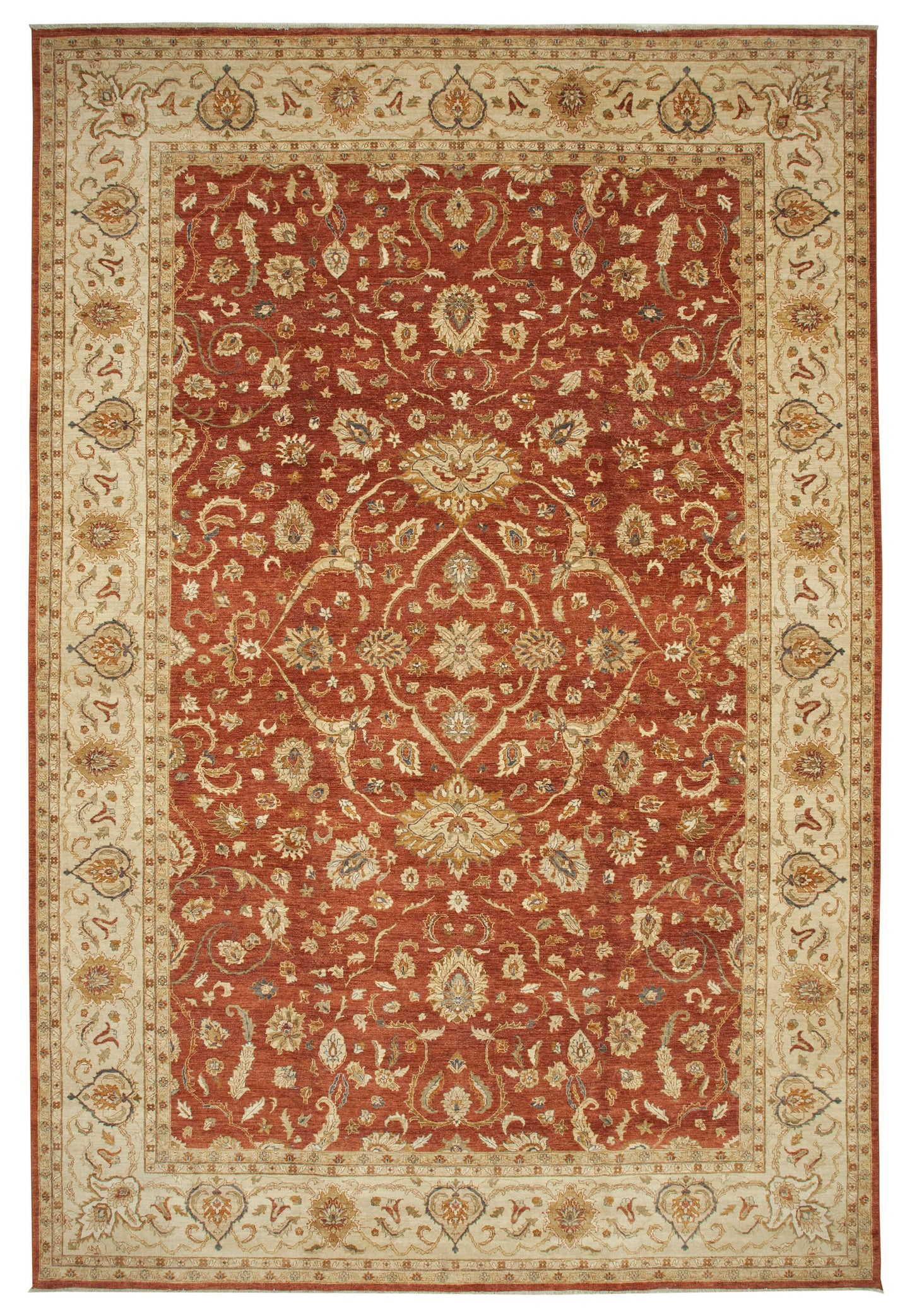 12x18 Hand-Knotted Oversized Oushak Rug - 35900
