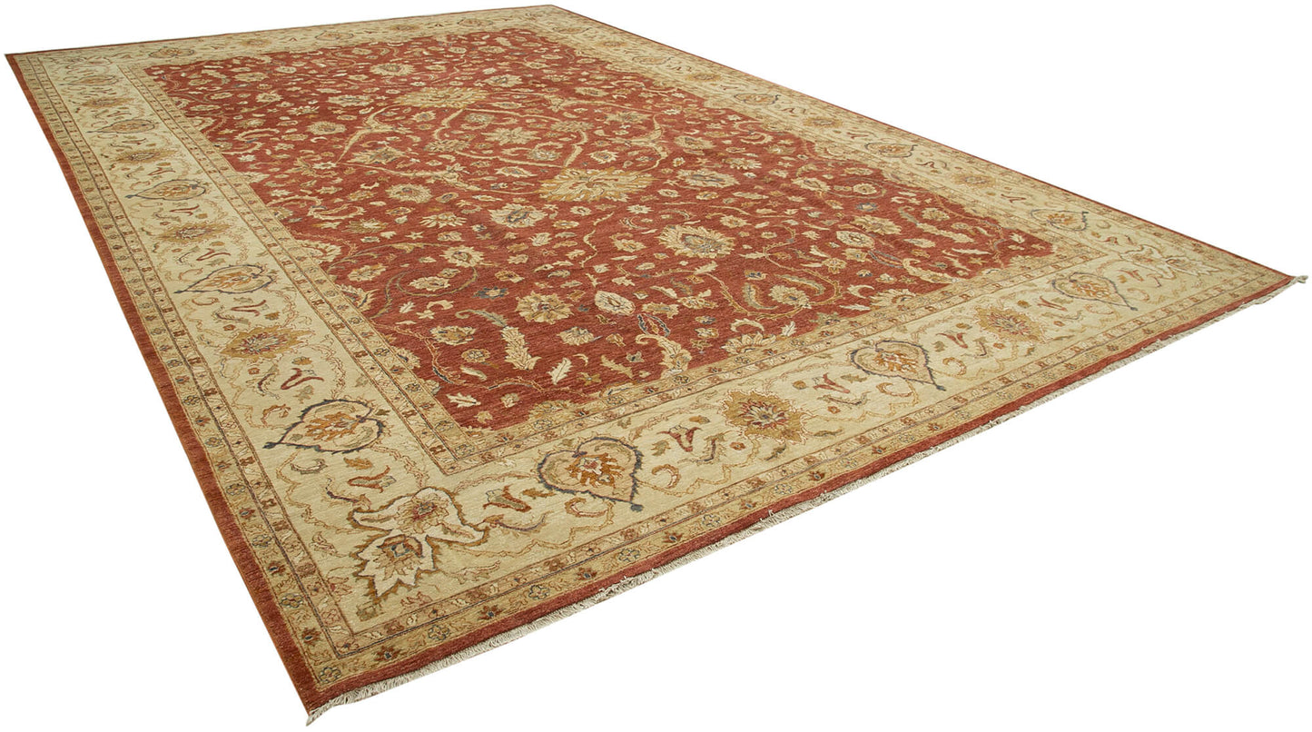 12x18 Hand-Knotted Oversized Oushak Rug - 35900