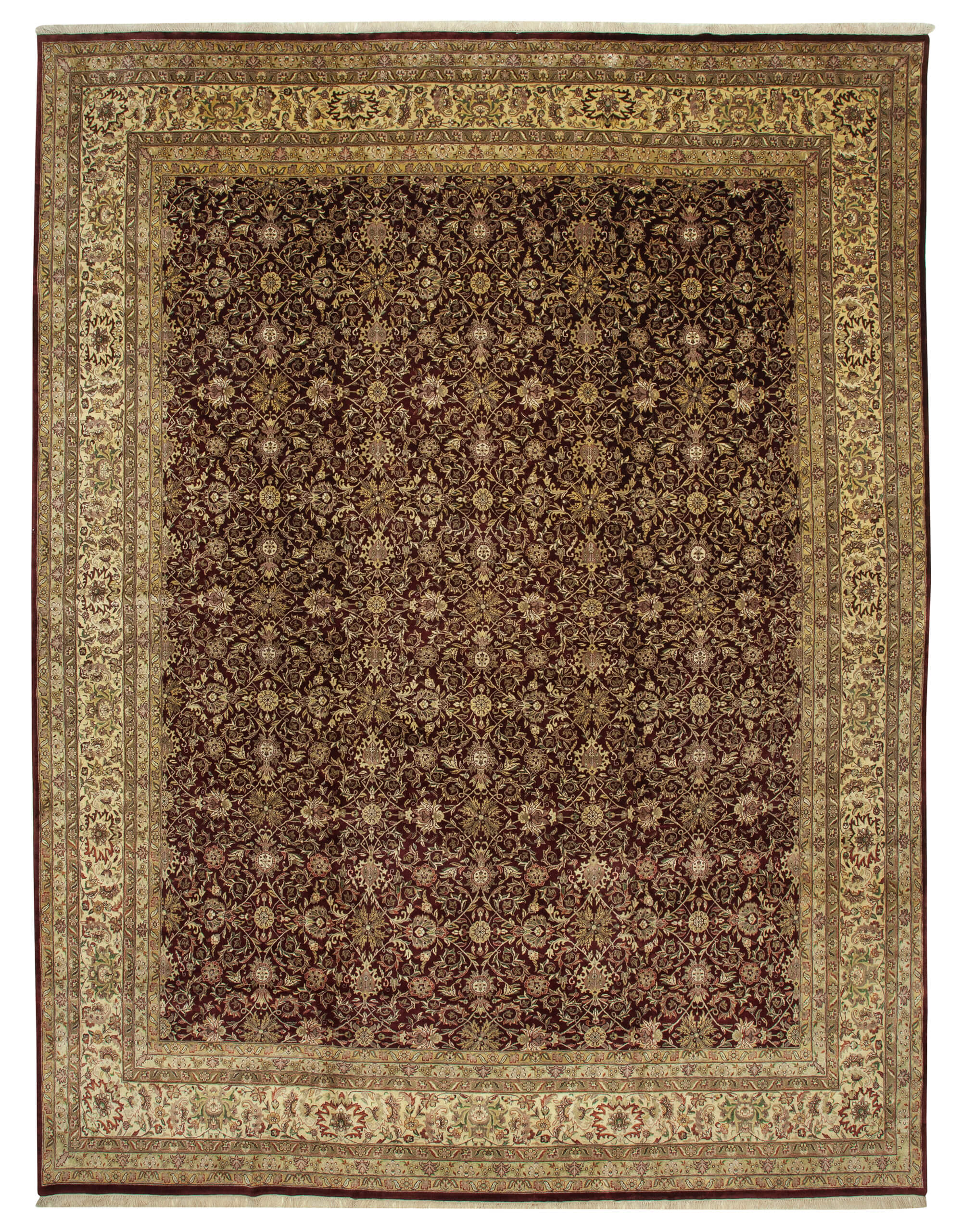 12x15 Hand-Knotted Oversized Oushak Rug - 35902