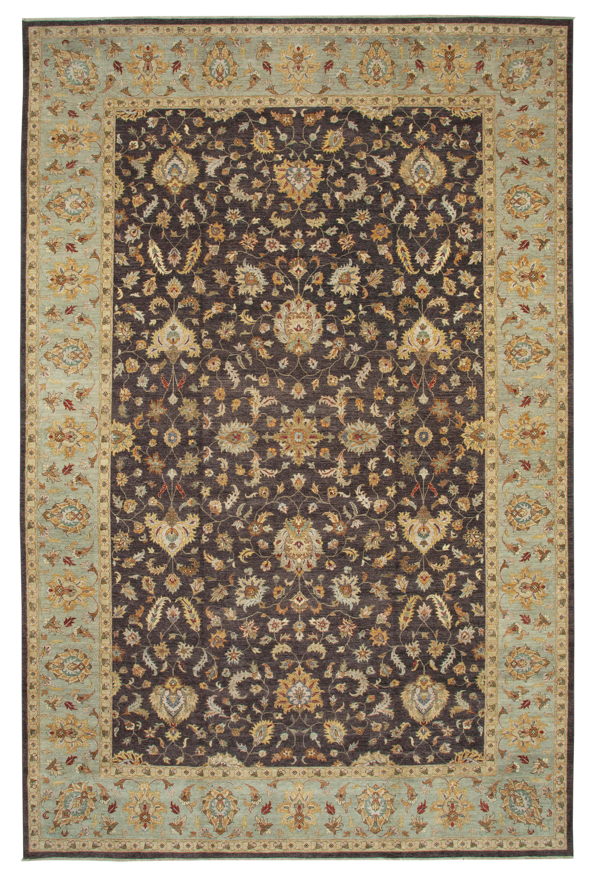 12x18 Handmade Oversized Oushak Rug - 35903