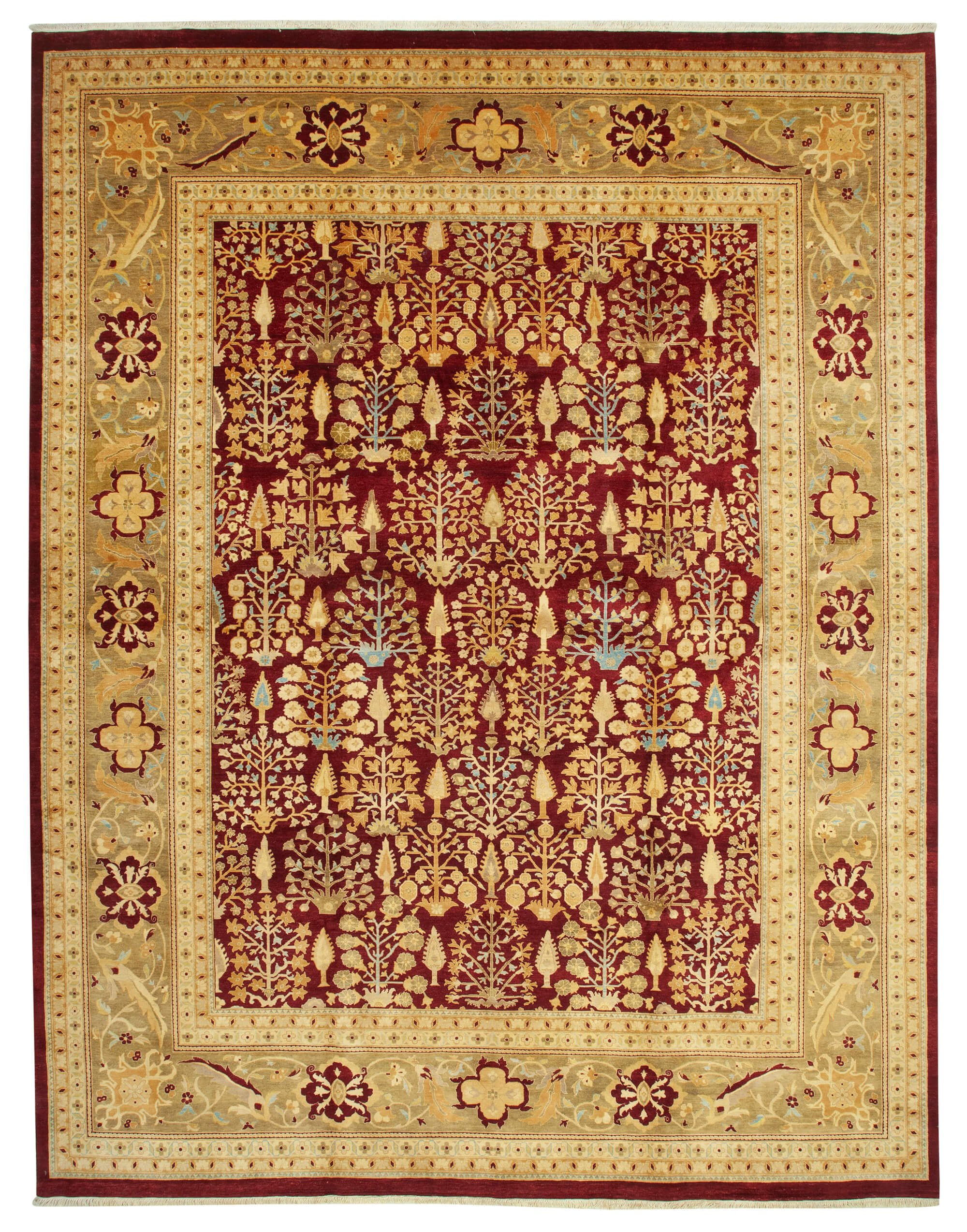 12x15 Beige Oushak Rug - 35905