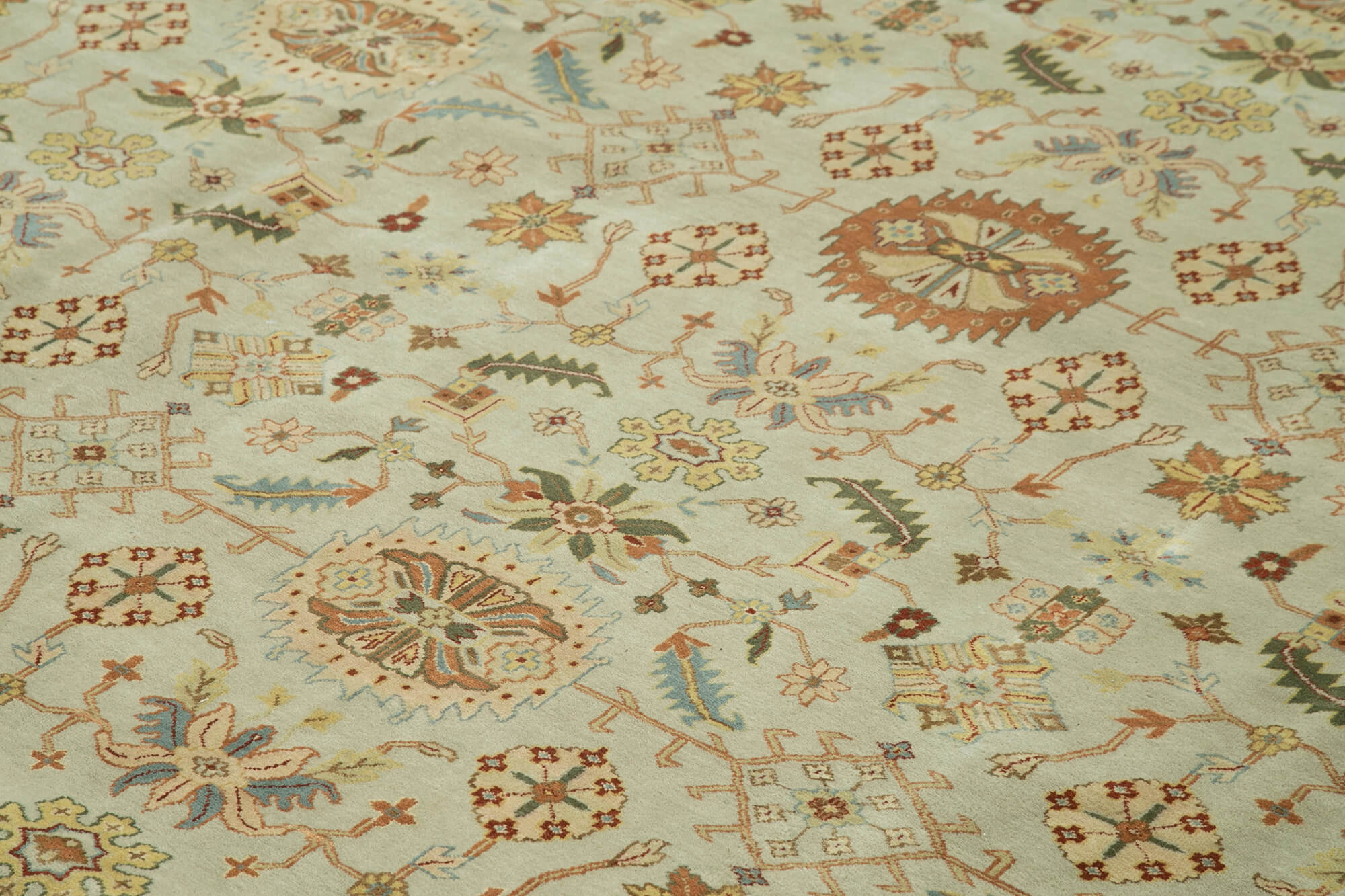 12x15 Beige Oushak Rug - 35907