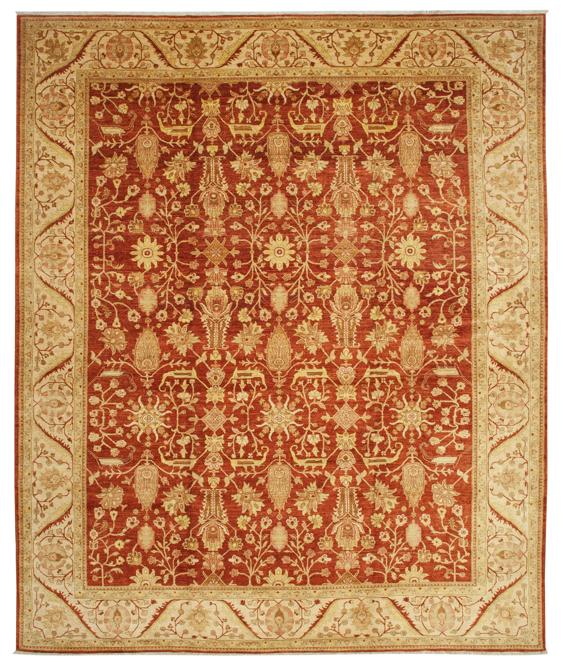 12x15 Red Oushak Rug - 35913
