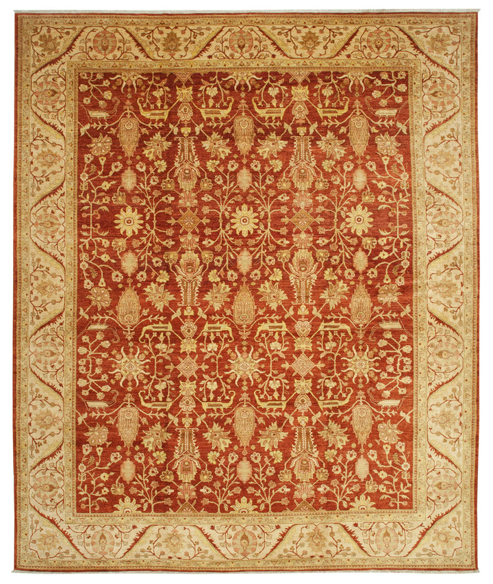 12x15 Red Oushak Rug - 35913