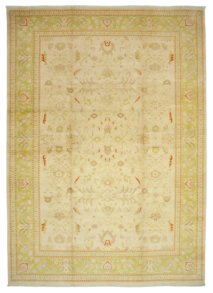 12x17 Beige Oushak Rug - 35918