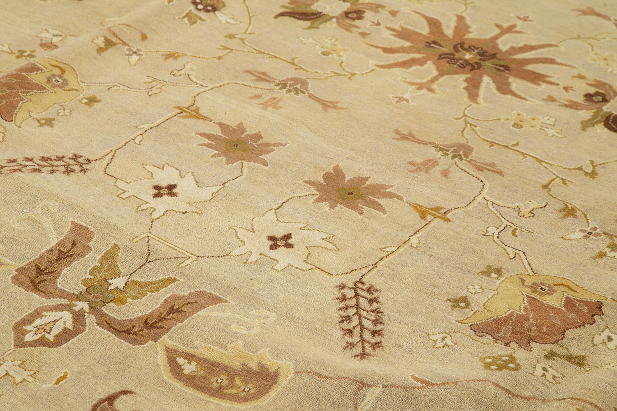 12x17 Beige Oushak Rug - 35926