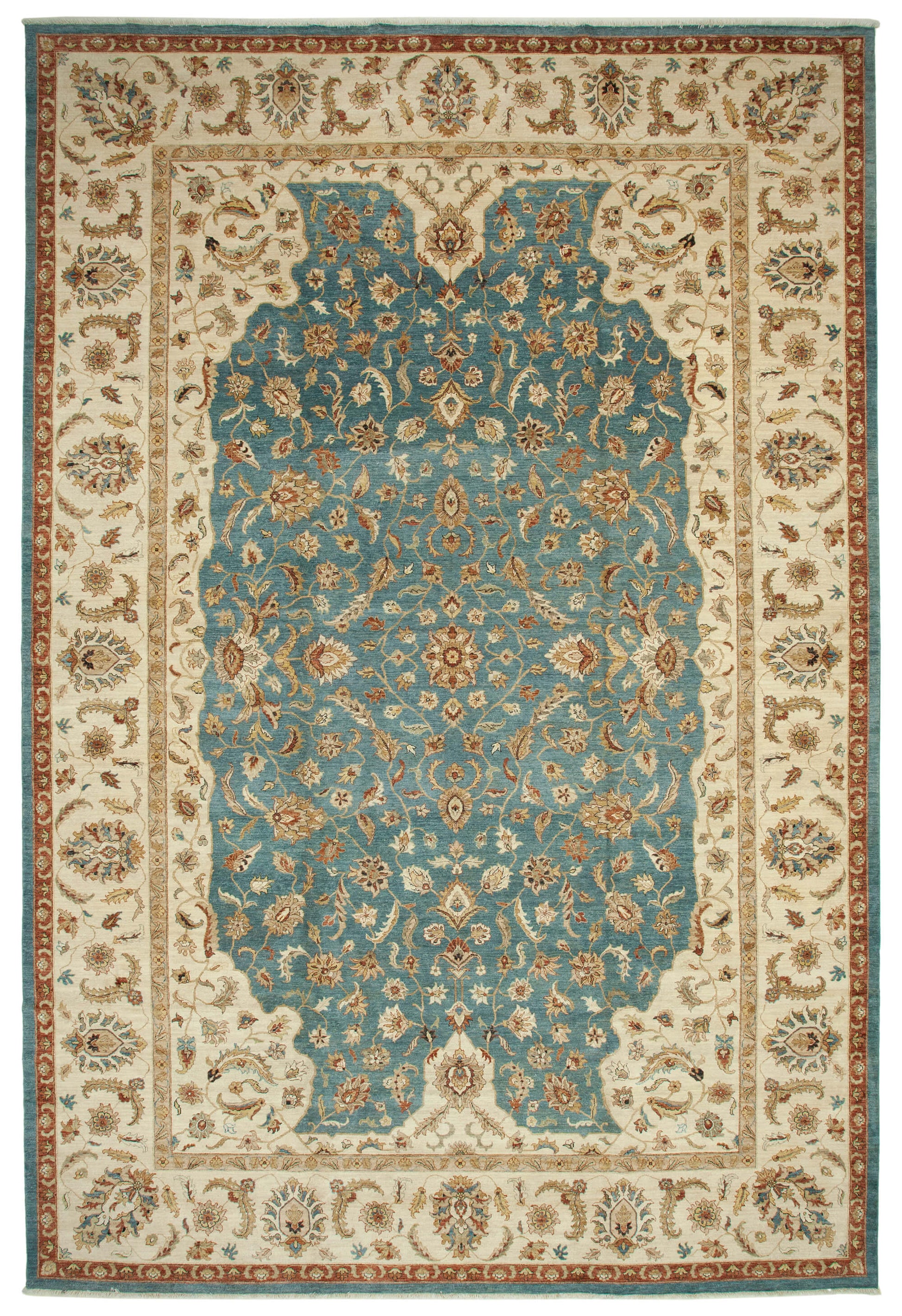 12x18 Hand-Knotted Wool Oushak Rug - 35929