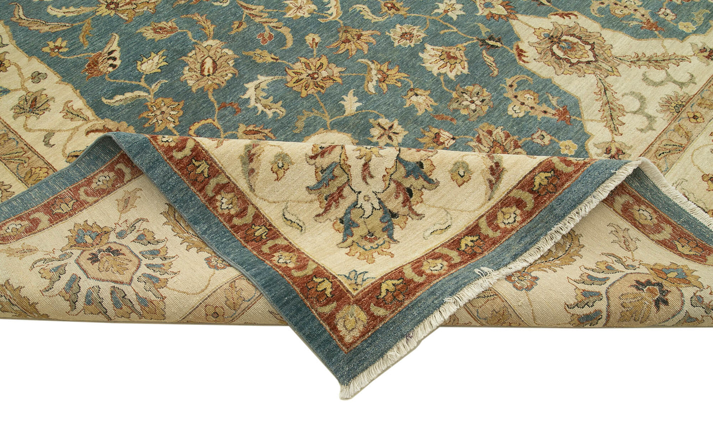 12x18 Hand-Knotted Wool Oushak Rug - 35929