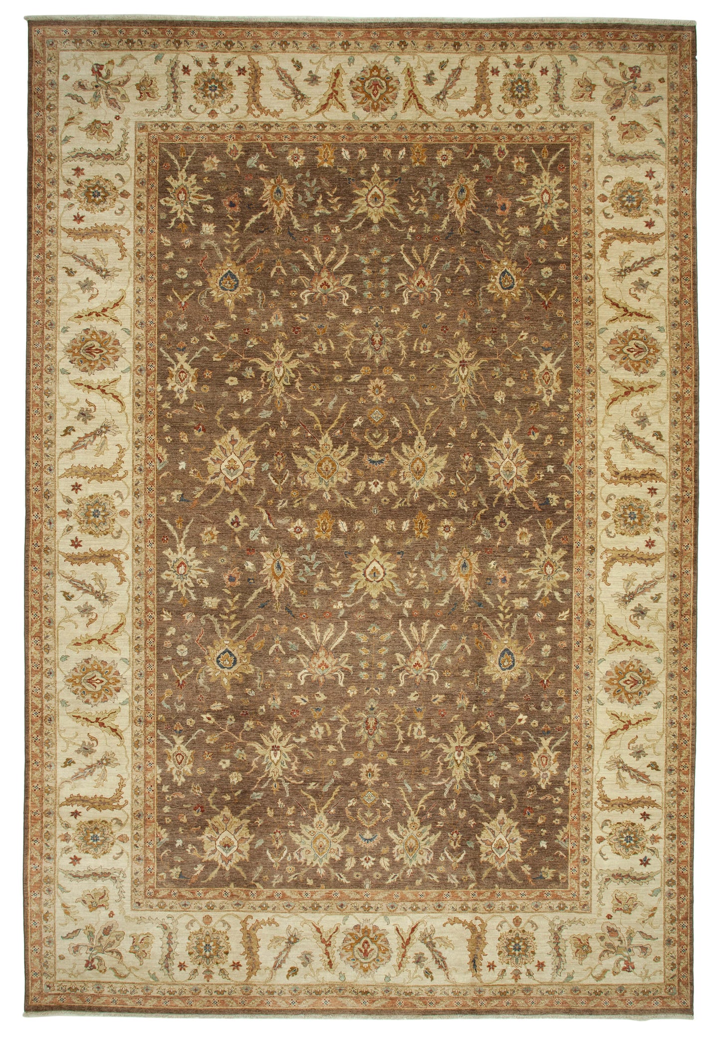 12x18 Hand-Knotted Wool Oushak Rug - 35933
