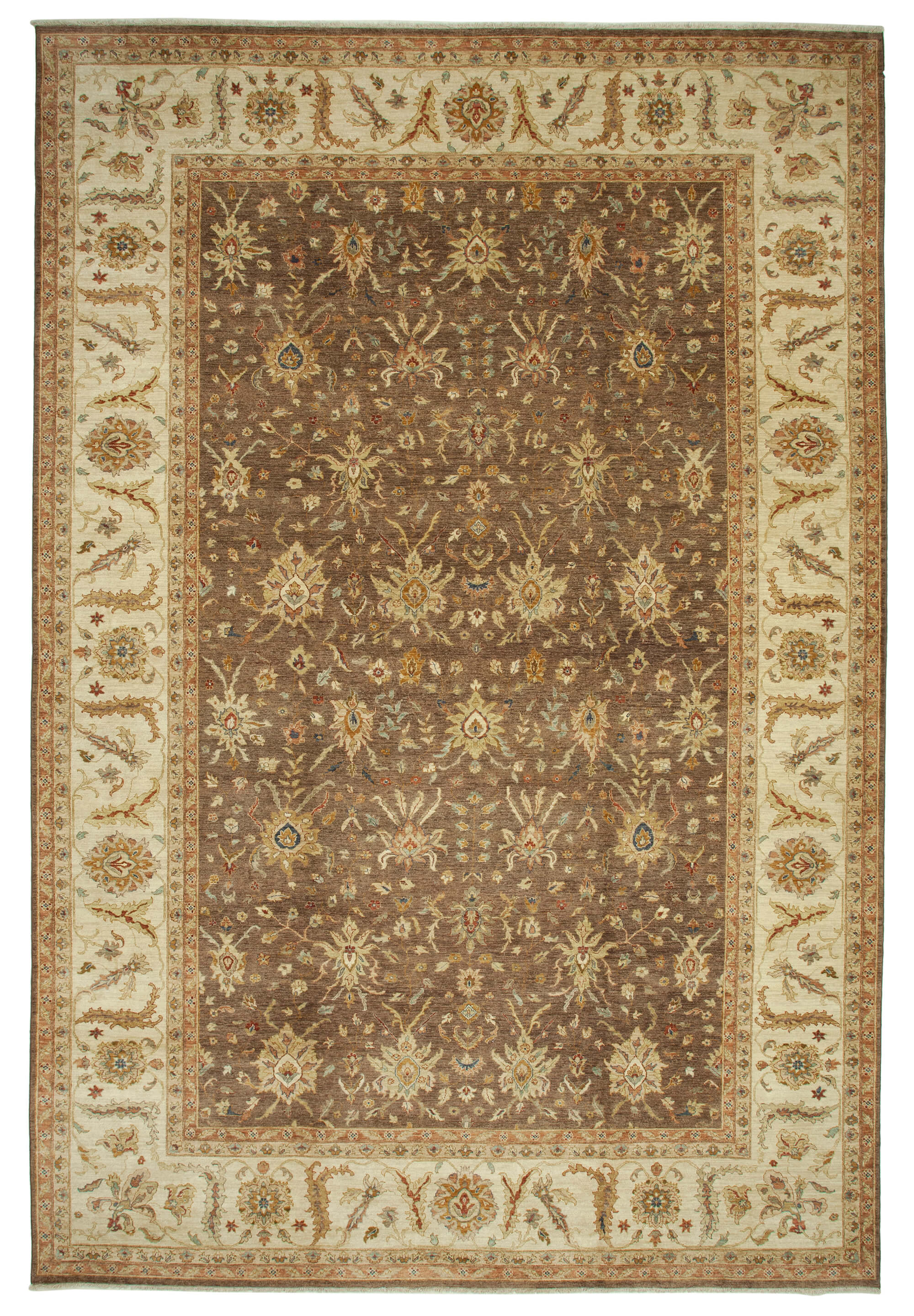 12x18 Hand-Knotted Wool Oushak Rug - 35933