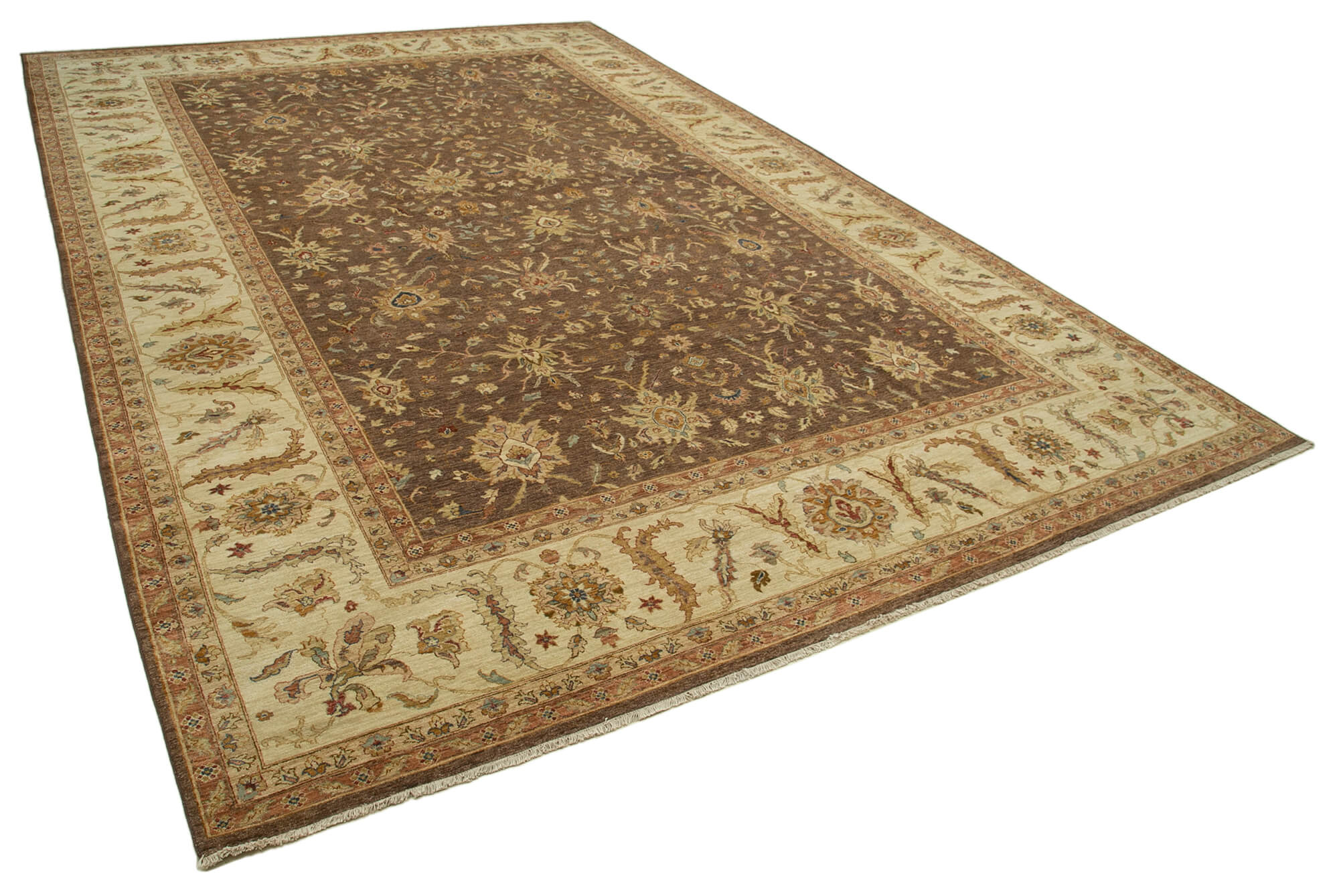 12x18 Hand-Knotted Wool Oushak Rug - 35933