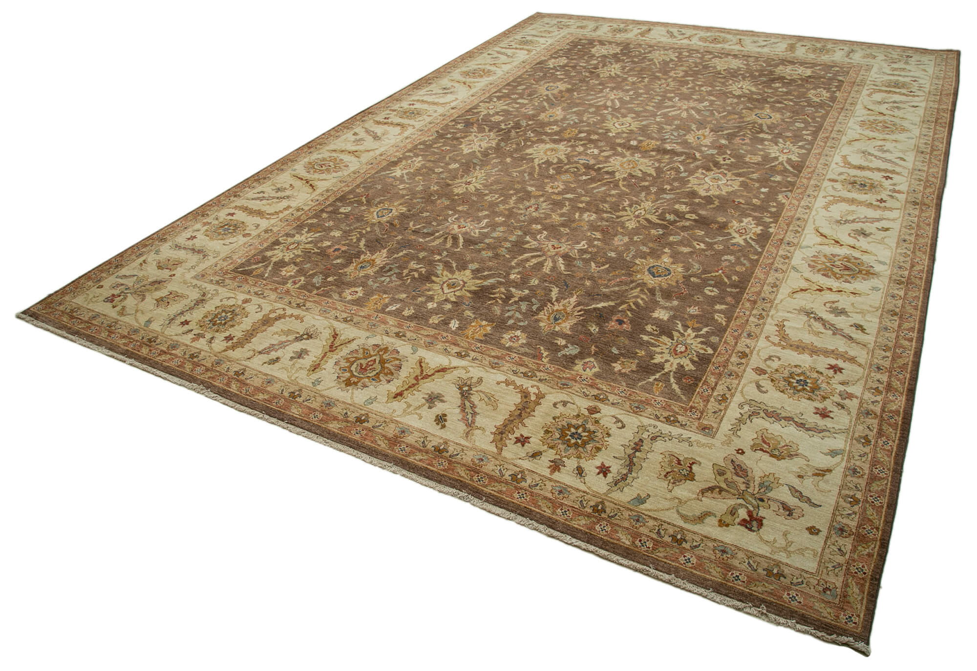 12x18 Hand-Knotted Wool Oushak Rug - 35933