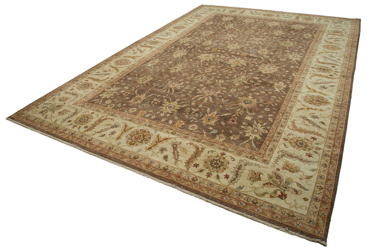 12x18 Hand-Knotted Wool Oushak Rug - 35933