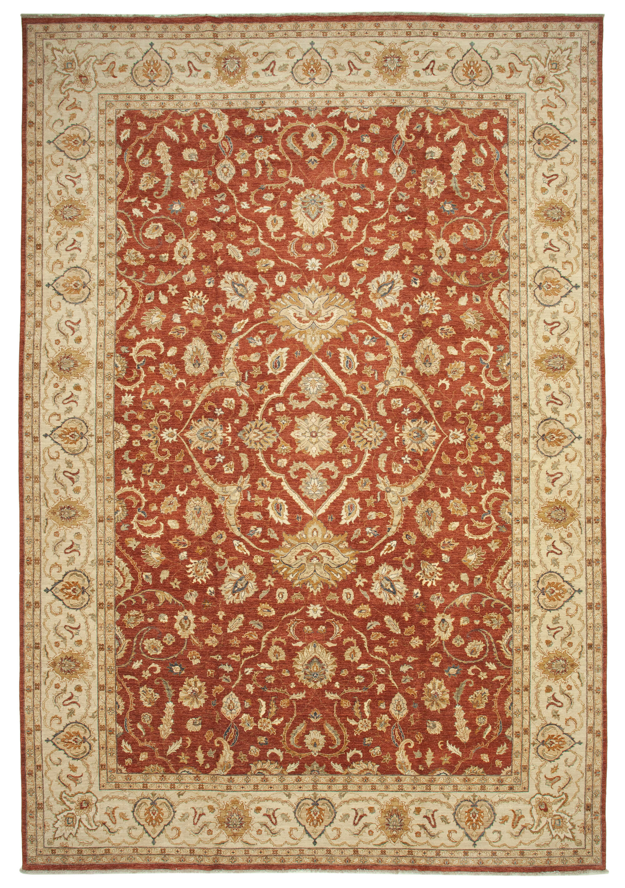 12x18 Beige Oushak Rug - 35937