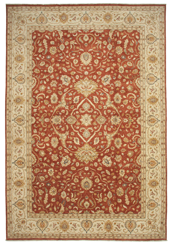 12x18 Beige Oushak Rug - 35937