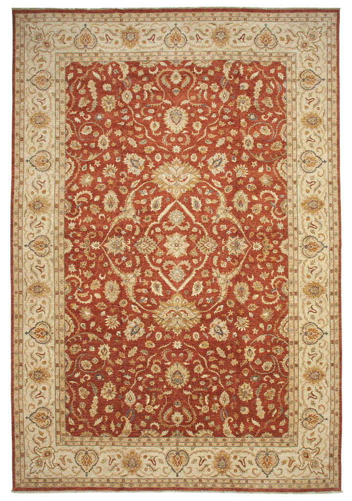 12x18 Beige Oushak Rug - 35937